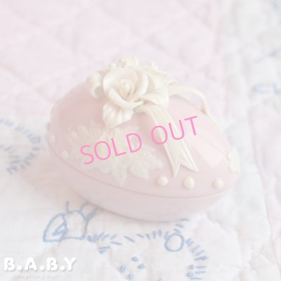 画像1: Pink Romantic Egg Trinket Box