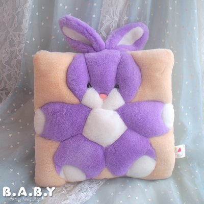 画像1: T.W.I.E Purple Bunny 3D Pillow
