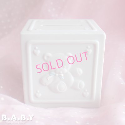 画像2: Baby Animal Block White ceramic Bank