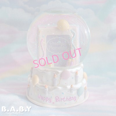 画像1: Happy Birthday Snow Globe photo Frame