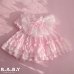 画像1: 〔60サイズ / 0-6ヶ月〕Ruffle Lace Pink Dress (1)