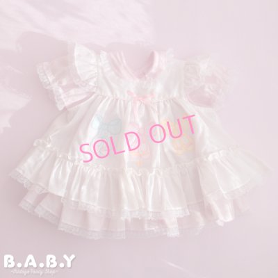 画像1: 〔70サイズ / 6-12ヶ月〕Ballet Shoes Layerd Dress