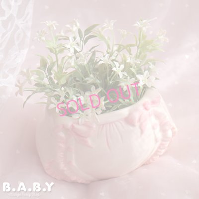 画像2: Pink & White Diaper Planter