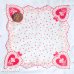 画像2: Valentine Cotton Hanky / Rose Heart (2)