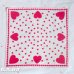 画像1: Valentine Cotton Hanky / Circle Heart (1)