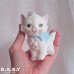 画像8: Blue Rose Cat Figurine