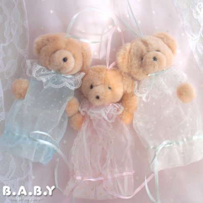 画像1: Organdy Bear Purse