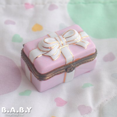 画像1: Bow Gift Box Trinket case