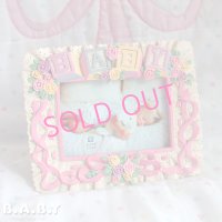 Romantic Baby Photo Frame / Pink