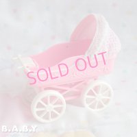 Barbie Kelly Doll Tiny Steps Pink Baby Buggy Carriage Stroller