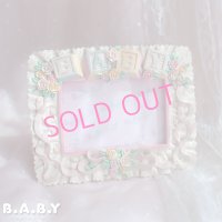 Romantic Baby Photo Frame / Pastel Lavender