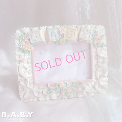 画像1: Romantic Baby Photo Frame / Pastel Lavender