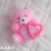 画像5: Heart Frame Pink Mini Bear