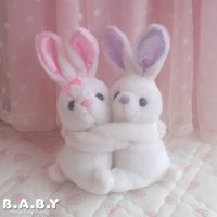 Hug! Hug! Couple Bunny