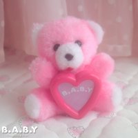 Heart Frame Pink Mini Bear