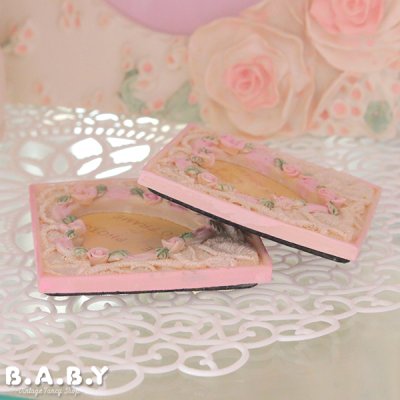 画像2: Heart Rose Lace Mini Photo Frame