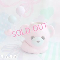 Bear Balloon Vase / Pink MintBlue