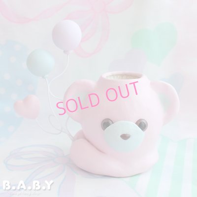 画像1: Bear Balloon Vase / Pink MintBlue