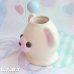 画像2: Bear Balloon Vase / White (2)