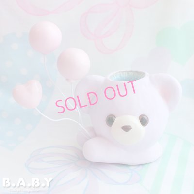 画像1: Bear Balloon Vase / Lavender