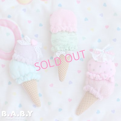 画像1: Double Scoop Icecream Brooch or Barrette