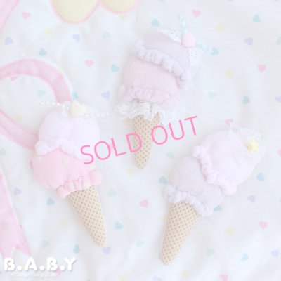 画像1: Double Scoop Icecream Brooch
