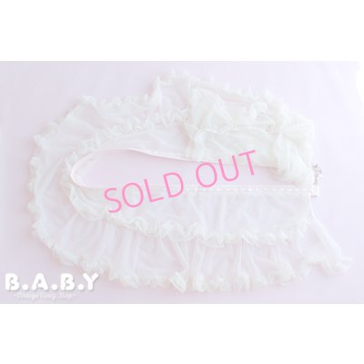 画像1: CellPhone Shoulder Strap / White Lace × Double Whip Cream
