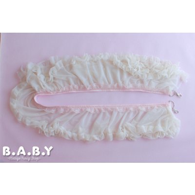 画像1: CellPhone Shoulder Strap / Pink Lace × Whip Cream