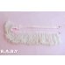 画像1: CellPhone Shoulder Strap / Heart Lace × Half Whip Cream (1)