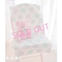 Colorful Ribbon Bear Cotton Blanket