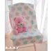 画像1: Colorful Ribbon Bear Cotton Blanket (1)