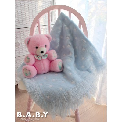 画像1: Blue Star Afghan Blanket