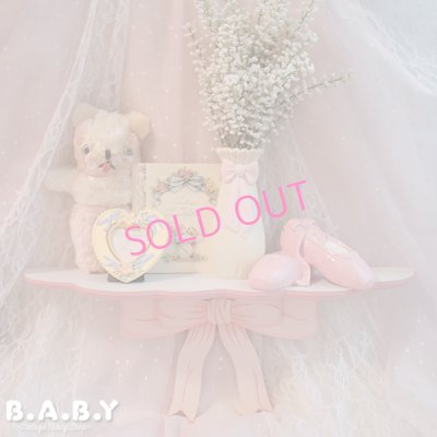 画像2: Princess Bow Wood Shelf / Pink or Blue