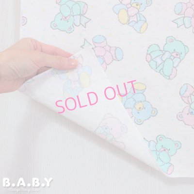 画像3: Colorful Ribbon Bear Cotton Blanket