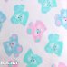 画像2: Blue Pink Mint Bear Cotton Knit Blanket (2)