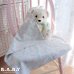 画像1: Blue Pink Mint Rattle Cotton Knit Blanket (1)