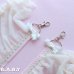 画像2: CellPhone Shoulder Strap / Blue Heart Ribbon × Whip Cream (2)