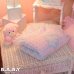 画像6: Pink Blue Bear Afghan Blanket (6)