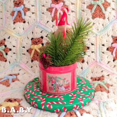 画像6: Christmas Bear Tin diorama