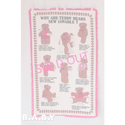画像3: "WHY ARE TEDDY BEARS SEW LOVABLE?" Fabric Poster