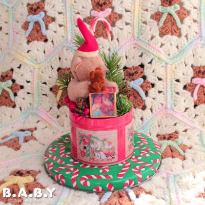 画像4: Christmas Bear Tin diorama