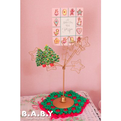 画像1: Metal Star Stand Card Holder