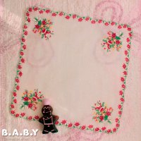 Christmas Cotton Hanky / Snow SantaClaus