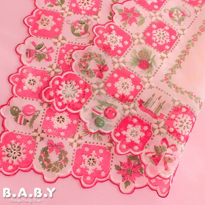 画像3: Christmas Cotton Hanky / Scallop Candle