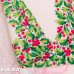 画像3: Christmas Cotton Hanky / Scallop Holly Forest (3)