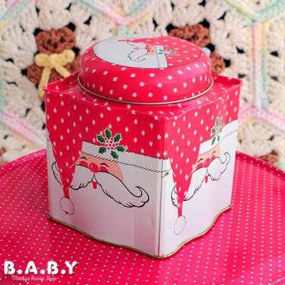 画像1: Santa Square Tin box