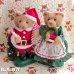 画像1: Twinkling Musical Teddies Mr & Mrs Clause Bear (1)