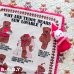 画像1: "WHY ARE TEDDY BEARS SEW LOVABLE?" Fabric Poster (1)