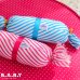 画像4: Candy Stripes Plush < RED & BLUE > (4)