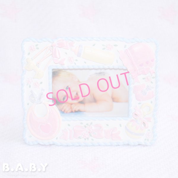 画像1: Baby Goods Blue Photo Frame (1)